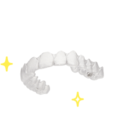 「HYGIENICAL」の文字と透明なマウスピース
