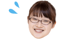 困った表情の眼鏡の女性
